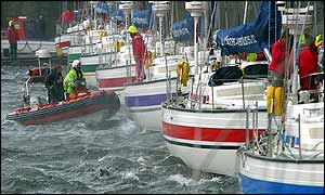 Clipper Race yachts