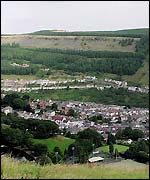Rhondda valley, Wales