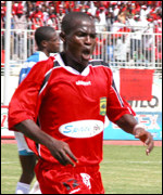 20-year-old striker Michael Osei has seven goals in the Cup Winners Cup 