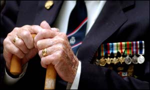 Veteran's hands