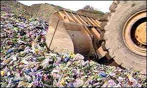 A rubbish mountain