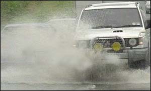 Water on road