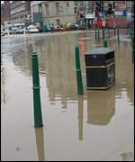 Flooded road