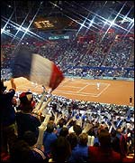 The scene in Paris