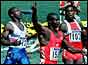 Ben Johnson winning the 100m gold (AP)