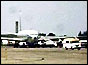 An El Al Boeing 707 after landing at Heathrow - its crew managed to overcome the hijackers