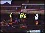 Rescue workers at the crash scene