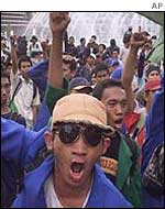 Protests in Jakarta against fuel price hikes 