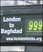 Human shield bus