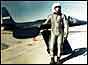 Gary Powers pictured in front of a U-2 spy plane