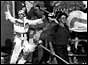 Fans at the Heysel stadium in Brussels