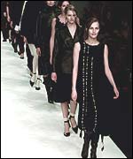 A catwalk full of models