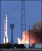 Russian space rocket   AP