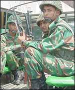 Troops on patrol
