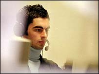 Call centre worker