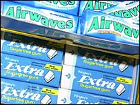 Chewing gum packets