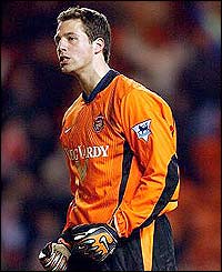 Goalkeeper Thomas Sorensen looks pleased as Sunderland beat Blackburn on penalties in the fourth round of the FA Cup  