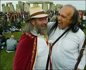 Solstice revellers