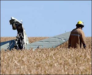 Plane wreckage