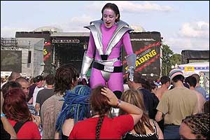 Stilt walker