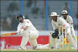 Former England captain Nasser Hussain sweeps