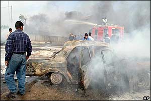 Scene of the blast