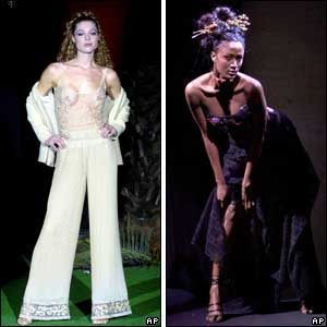 Spring and Summer collections from Renato Balestra's (left)  Marella Ferrera (right)