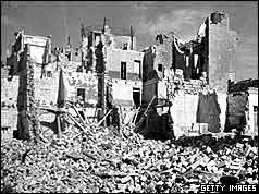 Ruined buildings