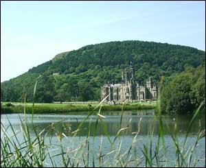 Lenny Bridgeman from Bridgend snapped this view of Margam House while on  the mini-train train with his two daughters Lola, Sebrina and wife Rachel