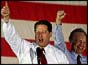 Al Gore and running mate Joe Lieberman 