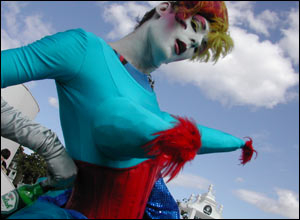 A performer at the 