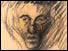 Charcoal drawing of man's haggard face