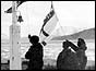 Marines raising flags 