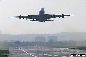 A380 flying