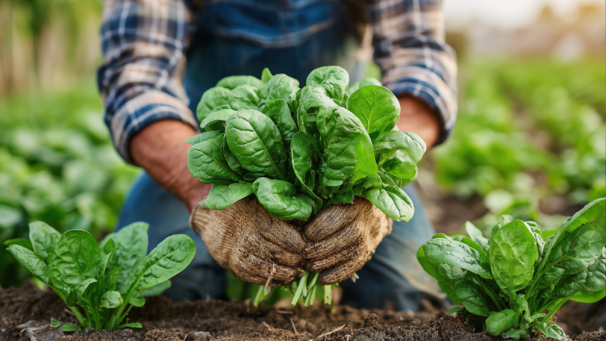Person planting food