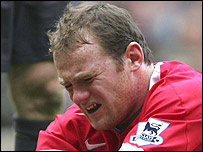 Rooney na partida do Manchester United contra o Chelsea