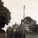 "D" (Dunstable) Company, The 5th Battalion, The Bedfordshire and Hertfordshire Regiment of the Territorial Army. The Senior N.C.O. leading on their left is C.S.M Albert Morgan. "D" (Dunstable) Company, The 5th Battalion, The Bedfordshire and Hertfordshire Regiment of the Territorial Army. The Senior N.C.O. leading on their left is C.S.M Albert Morgan.