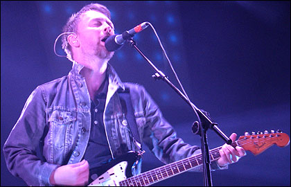 Radiohead on stage at V Festival 2006