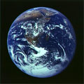 The planet Earth seen from space