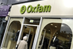 front of Oxfam shop