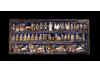 The ‘war’ side of the Standard or Ur shows the king as a warrior. © Trustees of the British Museum