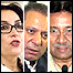 پرویز مشرف، نواز شریف و بی نظیر بوتو
