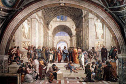 Plato and Aristotle (and other philosophers) in 'The School of Athens' by Raphael