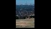 A football game against Johannesburg’s  Hillbrow Tower backdrop