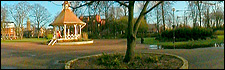 A panoramic view of Chapelfield Gardens