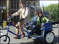 A pedi cab