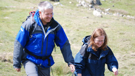 Derek Brockway walking in North Wales