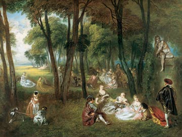Fete in a Park by Watteau