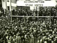 Image of John Dillon at anti-conscription meeting in Co. Roscommon