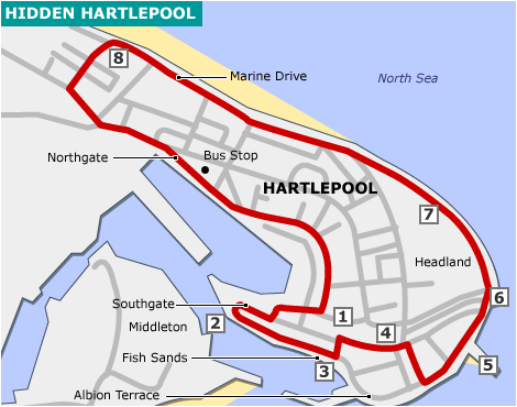 Map of the walk.